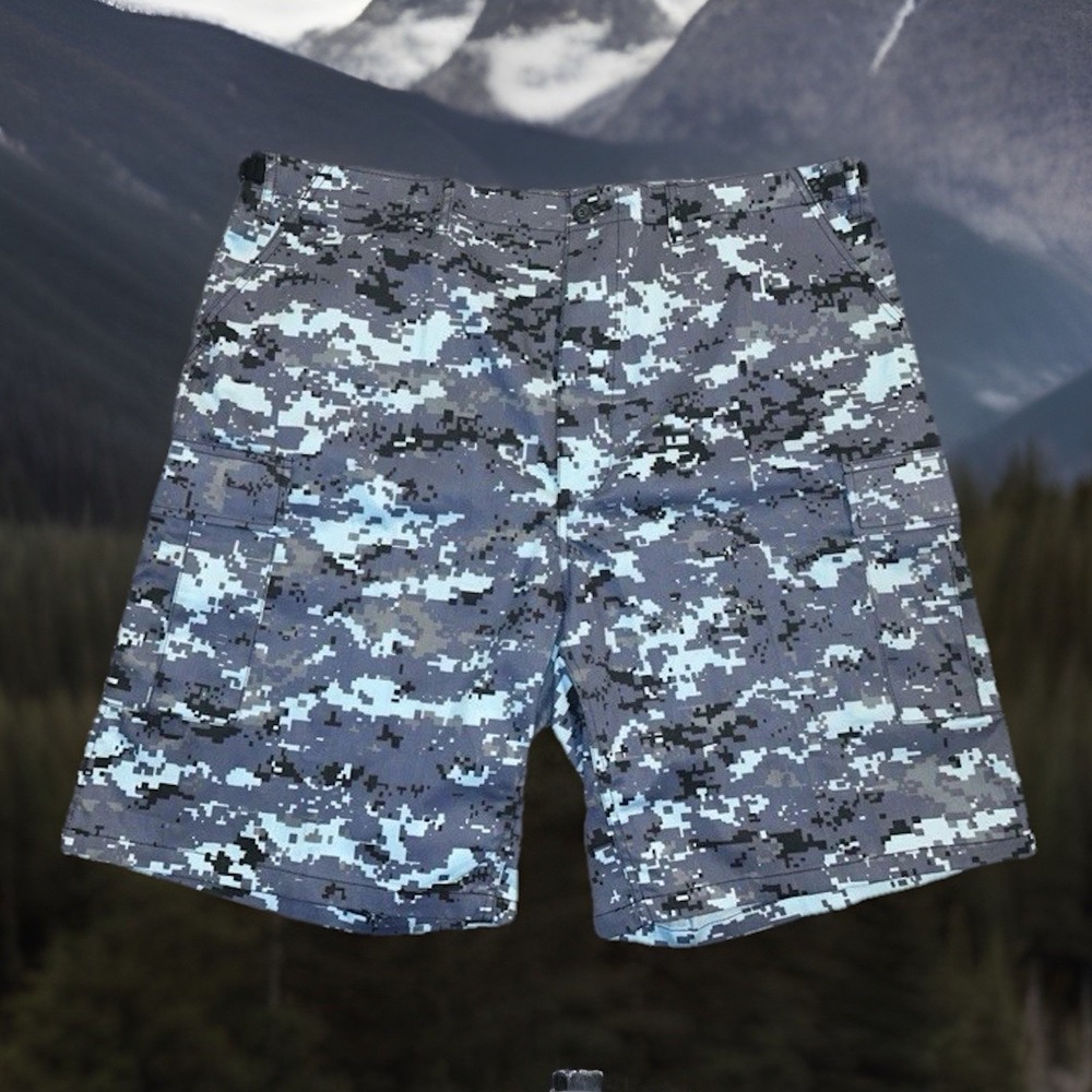 Rothco B D U Shorts Men‎ XXL 43 - 47 Blue Digital Camo